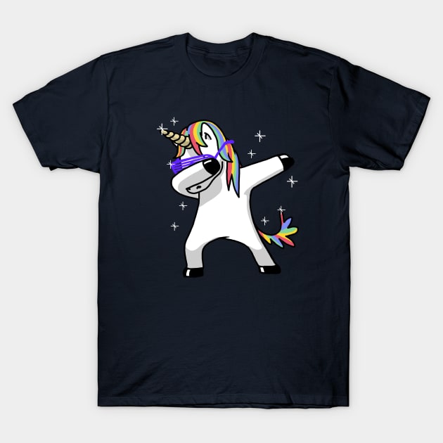 Dabbing Unicorn T-Shirt by vo_maria